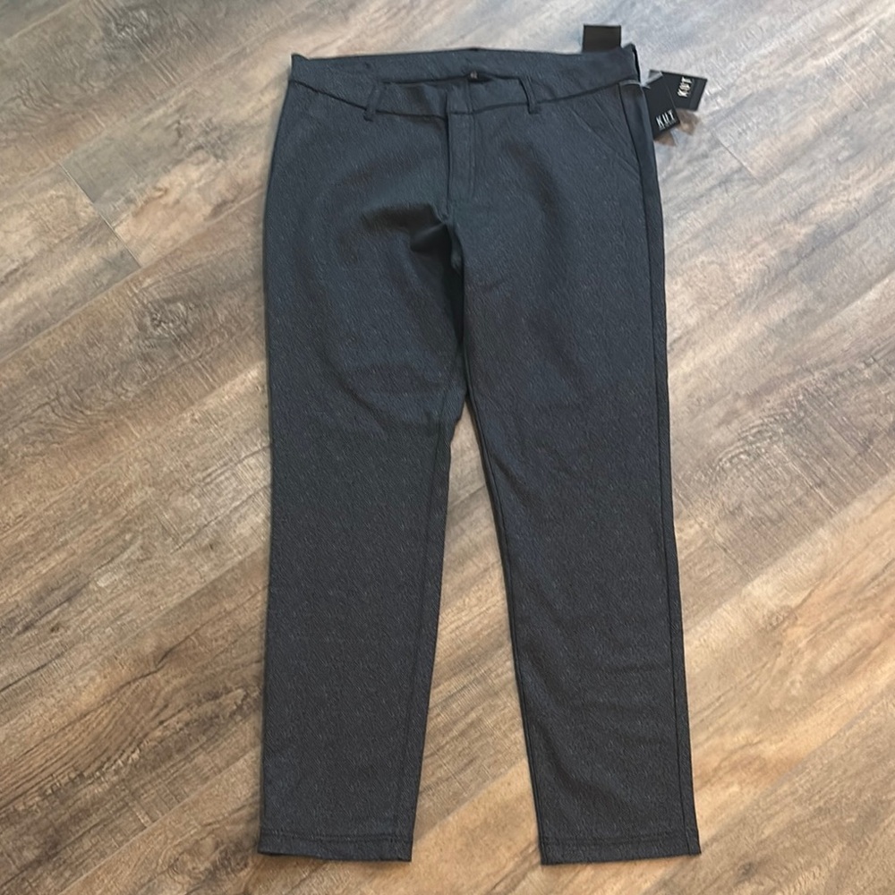 NWT Kut from the Kloth Women’s Size 14S Petite Skinny Dress‎ Pants Black Gray